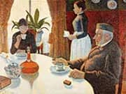 El Desayuno c1886 By Paul Signac