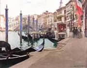 Wedding Day Rialto Bridge Venice 1908 By Oliver Dennett Grover
