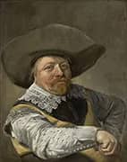 Oficial Sentado 1631 By Frans Hals