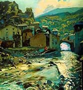 Pont de Les Escaldes By Joaquin Mir Trinxet