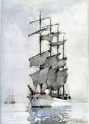 Four Masted Barque By Henry Scott Tuke