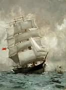 Rounding the Manacle Buoy 1888 By Henry Scott Tuke