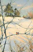 Winter Scene from Skansen 1891 By Karl Nordstrom