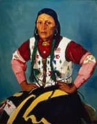 Portrait of Po Tse Water Eagle By Robert Henri