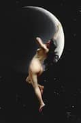 Nymph Moon Spanish Night 1883 By Luis Ricardo Falero