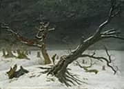 Winter Landscape By Caspar David Friedrich