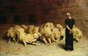 Daniel in the Lion's Den By Briton Riviere