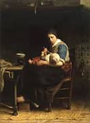 The Cottage Madonna By Jozef Israels