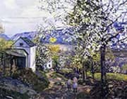 Cherry Blossoms By Edward Willis Redfield