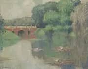 Reflections in a Lake 1909 By Edmund William Greacen