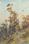 Bush Track with Figure 1905 By Emma Minnie Boyd