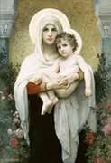 The Madonna of The Roses 1903 By William-Adolphe Bouguereau