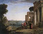 Aeneas Farewell to Dido in Carthago By Claude Lorrain