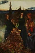 Autumn Leaves c1855 By Sir John Everett Millais