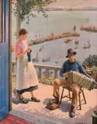 The Blue Door 1934 By Harold Harvey