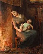 Her Man is at Sea 1889 By Virginie Demont Breton