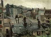 Roofs in Paris 1886 By Vincent van Gogh