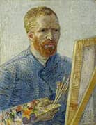 Self Portrait with Easel Paris Winter 1887 By Vincent van Gogh