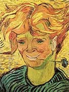 Young Man with Cornflower By Vincent van Gogh