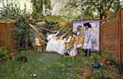 Open Air Breakfast 1888 By William Merritt Chase