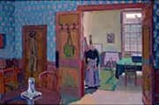 Interior with Mrs Mounter 1916 By Harold Gilman