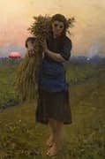 Gleaner 1894 By Jules Breton