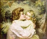 Mother and Daughter By Thomas Benjamin Kennington