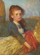 A Gleaner 1901 By Sir George Clausen