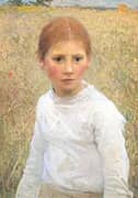 Brown Eyes 1891 By Sir George Clausen