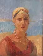 Italian Lady Viareggio By Isaac Israels