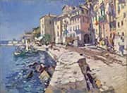 Quai de l'Amiral Courbet Villefranche sur Mer By Konstantin Korovin