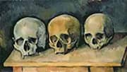 Three Skulls c1900 By Paul Cezanne