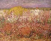 Mrs Russell Among The Flowers in The Garden of Goulphar 1907 By John Peter Russell