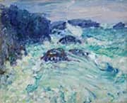 Rough Sea Morestil c1900 By John Peter Russell