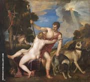 Venus and Adonis 1554 By Tiziano Vecellio (TITIAN)