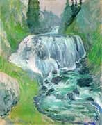 Cascades Waterfall By John Henry Twachtman