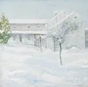 Old Holley House, Cos Cob 1901 By John Henry Twachtman