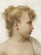 Face in Profile By William-Adolphe Bouguereau
