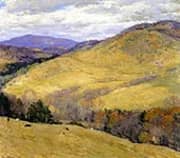 Vermont Hills November 1923 By Willard Leroy Metcalf