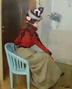 The Pensive By Ramon Casas