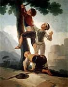 Boys Climbing a Tree c1791 By Francisco Goya