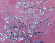 Branches with Almond Blossom Magenta By Vincent van Gogh