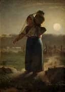 A Milkmaid c1853 By Jean Francois Millet