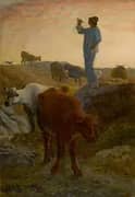Calling Home the Cattle c1866 By Jean Francois Millet