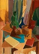 Still Life Nature Morte with Vases 1918 By Karl Isakson