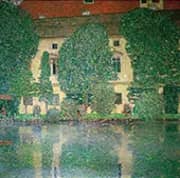 Schloss Kammer on Lake Attersee III 1910 By Gustav Klimt