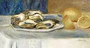 Still Life with Lemons and Oysters By Pierre Auguste Renoir