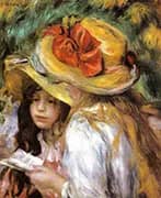 Two Young Girls Reading 1890 By Pierre Auguste Renoir