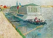 Bathing Float on The Seine at Asnieres By Vincent van Gogh