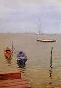 A Stormy Day Bath Beach By William Merritt Chase